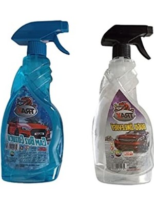 Cekar Store Araba Oto Cam Buz Çözücü Sprey (500 Ml) & Buğu Önleyici Sprey (500 Ml) Kar Çözücü Oto Kışlık Set 2'li Set