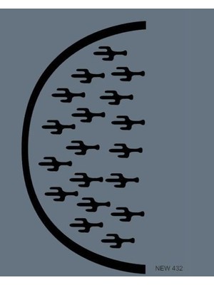 Luord-Store New Seri N-432 Stencil 35X25 cm