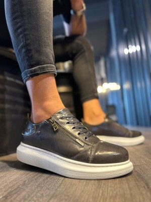 Luord-Store Yüksek Taban Günlük Ayakkabı Parlak Gri