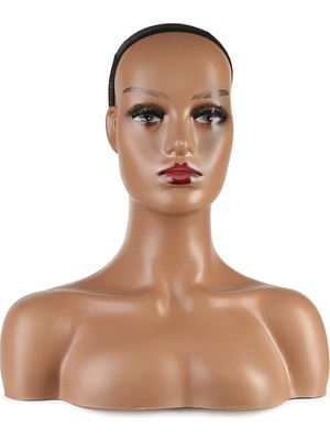 Luord-Store Omuzlu Peruk Kafa Mankeni / Esmer Tenli