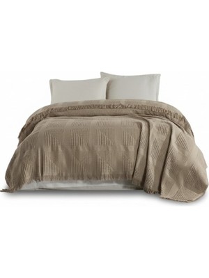 Şaheser Home Collection Sirus Çift Kişilik Jakarlı Pike , %100 Pamuk Jakarlı Dokuma  (240X260 Cm)