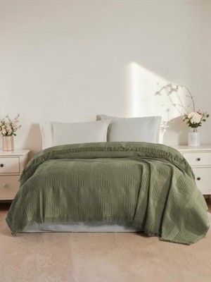 Şaheser Home Collection Sirus Çift Kişilik Jakarlı Pike , %100 Pamuk Jakarlı Dokuma  (240X260 Cm)
