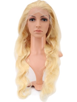 Luord-Store Gerçek Front Lace Daalı Platin Tül Peruk / 75/80CM