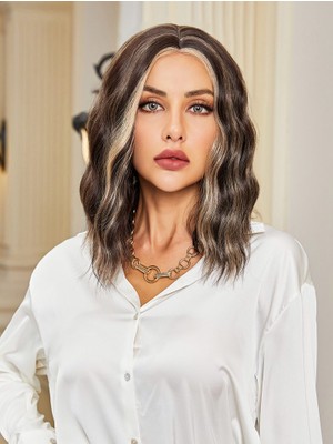 Luord-Store Kahverengi / Balköpüğü Röfleli Küt Tül Peruk