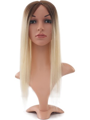 Luord-Store Kahverengi / Beyaz Platin Ombreli Baby Taban Tepelik / 13X14CM