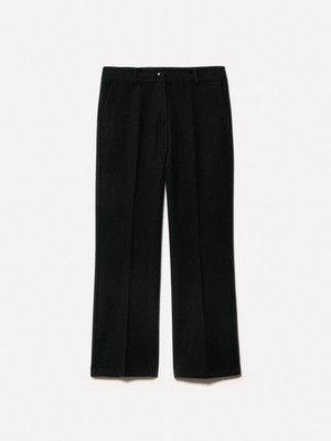 Sisley Streç Viskozlu Fransız Cepli Pantolon Kadın Siyah Pantolon - 325P4KVXLE02X
