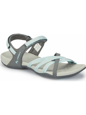 Lumberjack Kadın Eftal Sandalet Mint Renk Düz Topuklu Rahat Kullanım İçin Tasarlandı