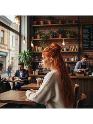 Luord-Store Fiber Sen Kabarık Daalı 8 Parça Çıt Çıt / Bakır