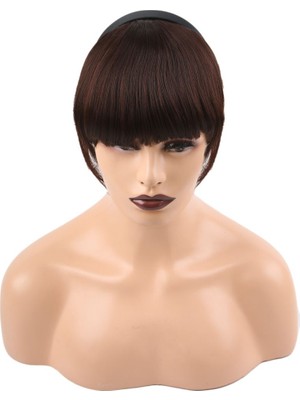 Luord-Store Taçlı Fiber Sen Perçem / Koyu Kahve