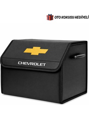 Autowise Chevrolet Marka Logolu Oto Bagaj Organizer Çanta Oto Bagaj Çantası 2 Bölmeli Suni Deri