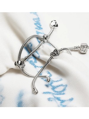 Pandora Moments Aile Ağacı Kalp Klipsli Bileklik 925 Ayar Gümüş Kübik Zirkon Taşlı Kadın 598827C01-18CM