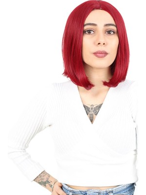 Luord-Store Fiber Sen Peruk Perçemsiz Kısa Düz / Kızıl