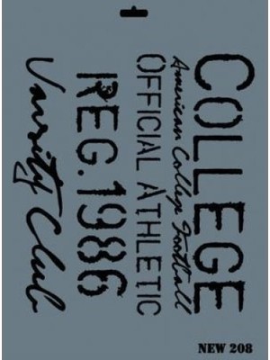 Luord-Store New Seri N-208 Stencil 35X25 cm