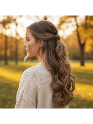 Luord-Store Fiber Sen Daalı 8 Parça Çıt Çıt / Karamel Platin Röfleli