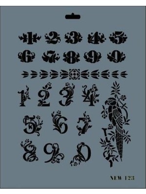 Luord-Store New Seri N-123 Stencil 35X25 cm