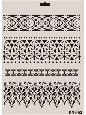 Luord-Store Dantel Seri DN-903 Stencil 35X25 cm