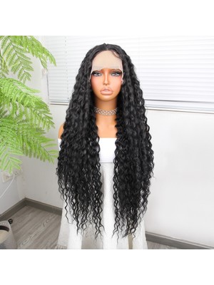 Luord-Store Afro Daa Siyah Fiber Sen Tül Peruk