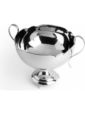 LuckyArt Dekoratif Büyük Boy Ayaklı Paslanmaz Çelik Gondol 28 cm