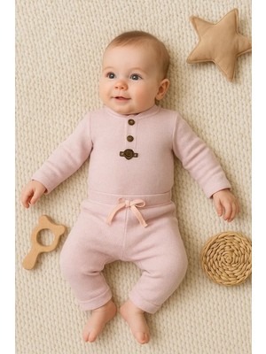 Luord-Store Waffle Çıtlı Düğmeli 2'li Mevsimlik Takım