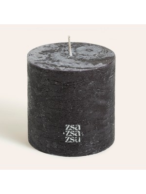 Zsa Zsa Zsu Deurne Parafın Mum 9x9x9 Cm Siyah