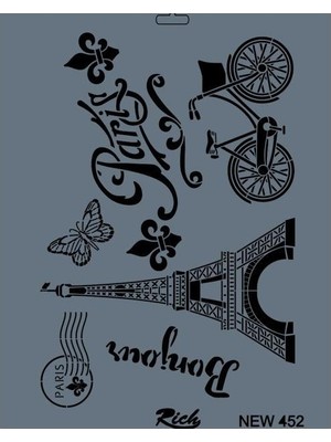 Luord-Store New Seri N-452 Stencil 35X25 cm