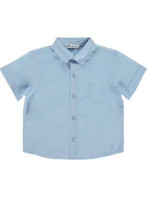 Civil Boys Basic Kısa Kol 2-5 Yaş Gömlek - Mavi