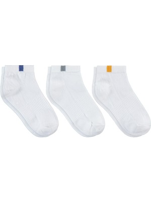 Civil Boys Basic Derbili 3'lü 2-12 Yaş Erkek Çocuk Patik Çorap - Standart