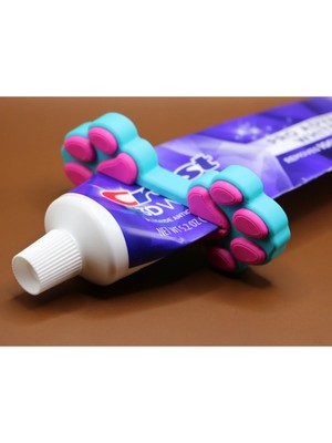 Mays 3D Studio 3D Baskı Diş Macunu Sıkacağı Kedi Patili Diş Macunu Tutucu Pratik Sıkma Aparatı