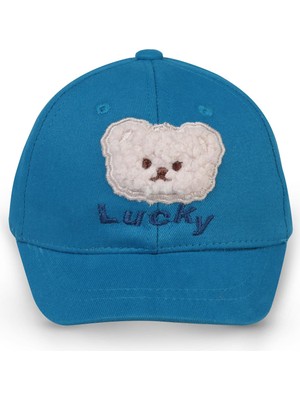 Civil Baby Bear Süzine Nakış 6-18 Ay Bebek Erkek Kep Şapka - Mavi