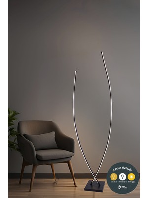 Lzy Avize Store U Model LED Avize 3 Renk-Modern Düz Lamba,yerden Aydınlatmalı,enerji Tasarruflu Tavan Lambası
