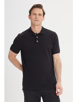 Altınyıldız Classics Slim Fit Dar Kesim Polo Yaka %100 Pamuk Kısa Kollu Tişört