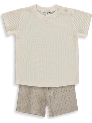 Civil Baby Basic 6-18 Ay Takım - Ekru