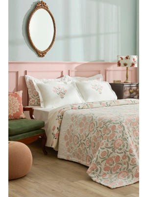 Karaca Home Raveni Düet Nevresim Yatak Örtüsü Seti