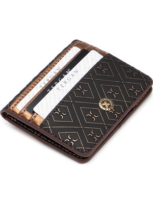 Tergan Bronz Print Kadın Cüzdan - S1CB00055825-R7P
