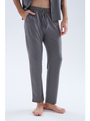 Syah Erkek Modal Cepli Uzun Pijama Altı