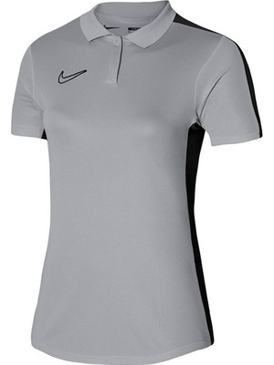 Nike Academy Dri Fit Kadın Gri Klasik Yaka Polo Tişört