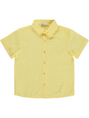 Civil Boys Basic Kısa Kol 6-9 Yaş Gömlek - Sarı