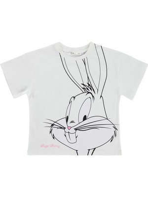 Bugs Bunny 6-9 Yaş Tişört - Kırık Beyaz