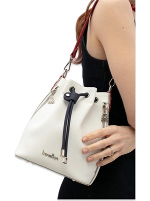 Benetton BNT_1815 23X19X11 Kol Beyaz Kadın Çanta