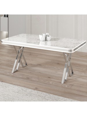 Canisa Raja Serisi 80X130 Lak Panel Sabit Masa Mutfak Masası