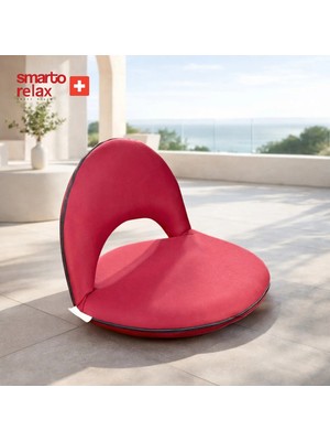 Smarto relax SmartoRelax Katlanabilir Yuvarlak minder – Ayarlanabilir sirt ,Bordo