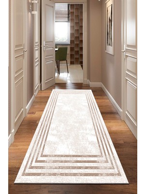 Dekomod Dijital Baskı Dört Mevsim Kaymaz Taban Yıkanabilir Kesme Koridor Mutfak Oda Yolluk Halı