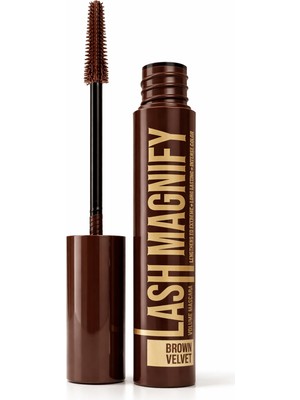 Pierre Cardin Lash Magnify - Brown Velvet - Lifting Etkili, Dolgunlaştıran ve Doğal Hacim Veren Maskara – Kadife Kahve