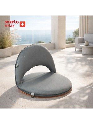 Smarto Relax Katlanabilir Minder — Taşınabilir, Dayanıklı, Gri,