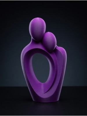 My Craft 3D MYCRAFT3D Modern Soyut Figür Dekoratif Obje – 3D Baskı Minimal Biblo | Şık Ev Dekoru, Hediyelik Anne Baba