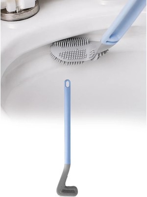 Omilife Silikon WC Fırçası Golf Tasarımlı Tuvalet Temizleme Fırçası Hijyenik Esnek Başlık