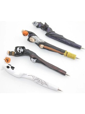 İlanib Ticaret Polyester Tükenmez Kalem Cadılar Bayramı Temalı