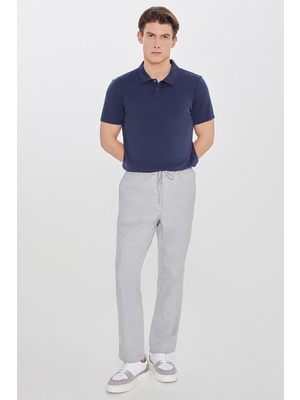 Altınyıldız Classics Slim Fit Dar Kesim Beli Bağlamalı Yan Cepli Pantolon