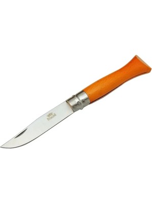 SHC4200 Sterling T0196 Bahçe Çakı 16 cm - Ahşap Turuncu Sap, Bilezikli, Kılıflı