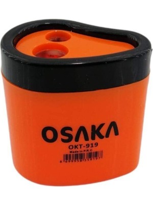 Osaka Turuncu Çift Hazneli Damla Şekilli Kalemtraş